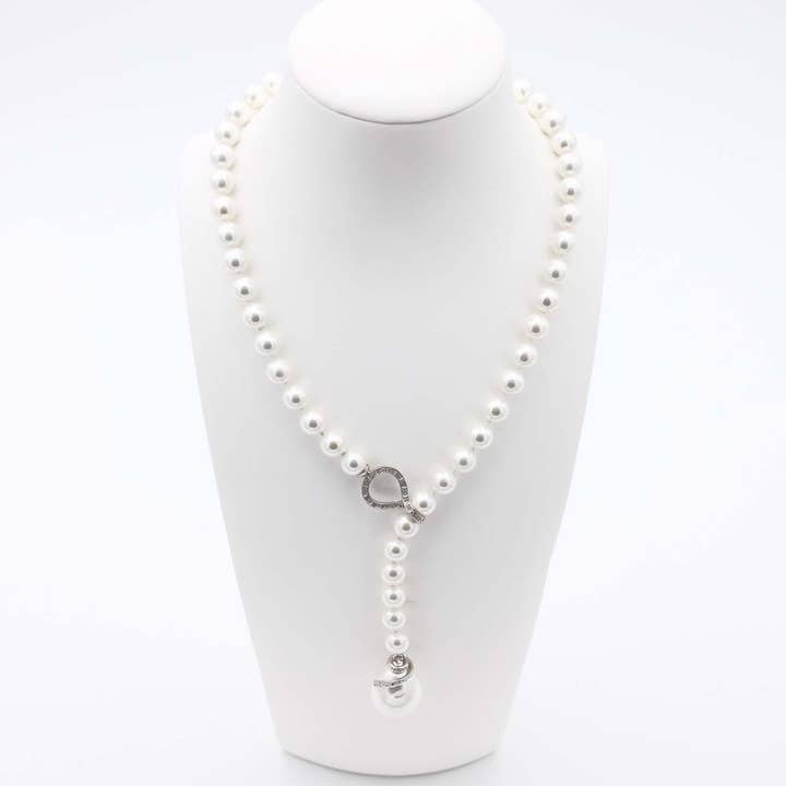 Majorcan Pearl Necklace - 9 to 16 mm - Length 50 cm for wholesale by France Perles