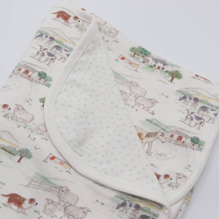 Farm Blanket for wholesale by Fox and Lottie