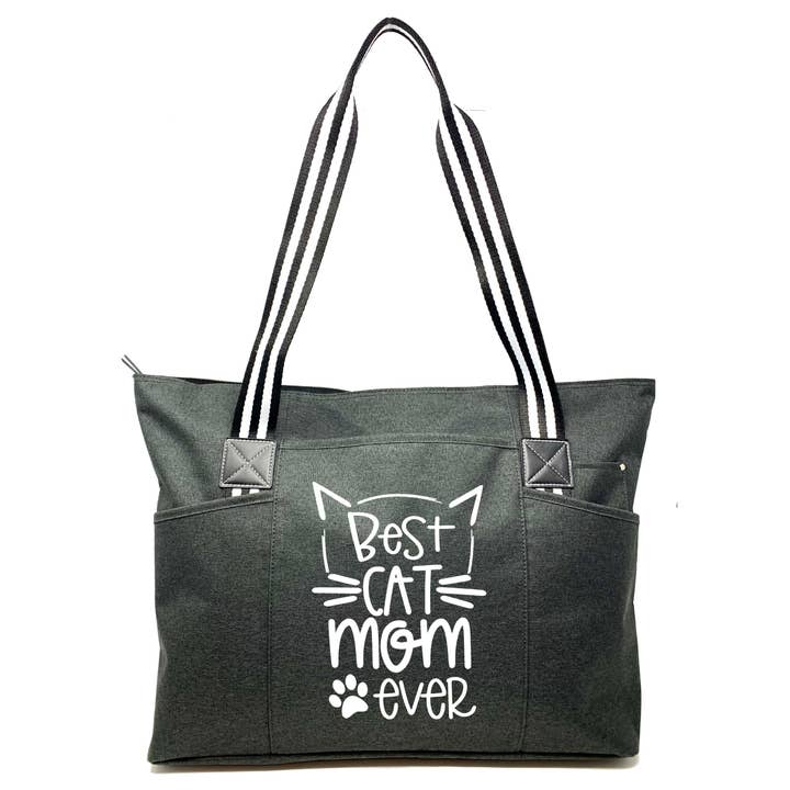 Brooke & Jess Designs - Wholesale Tote Bag - Women's - Cat Mom Tote Bag Collection - Various sizes and styles 8
