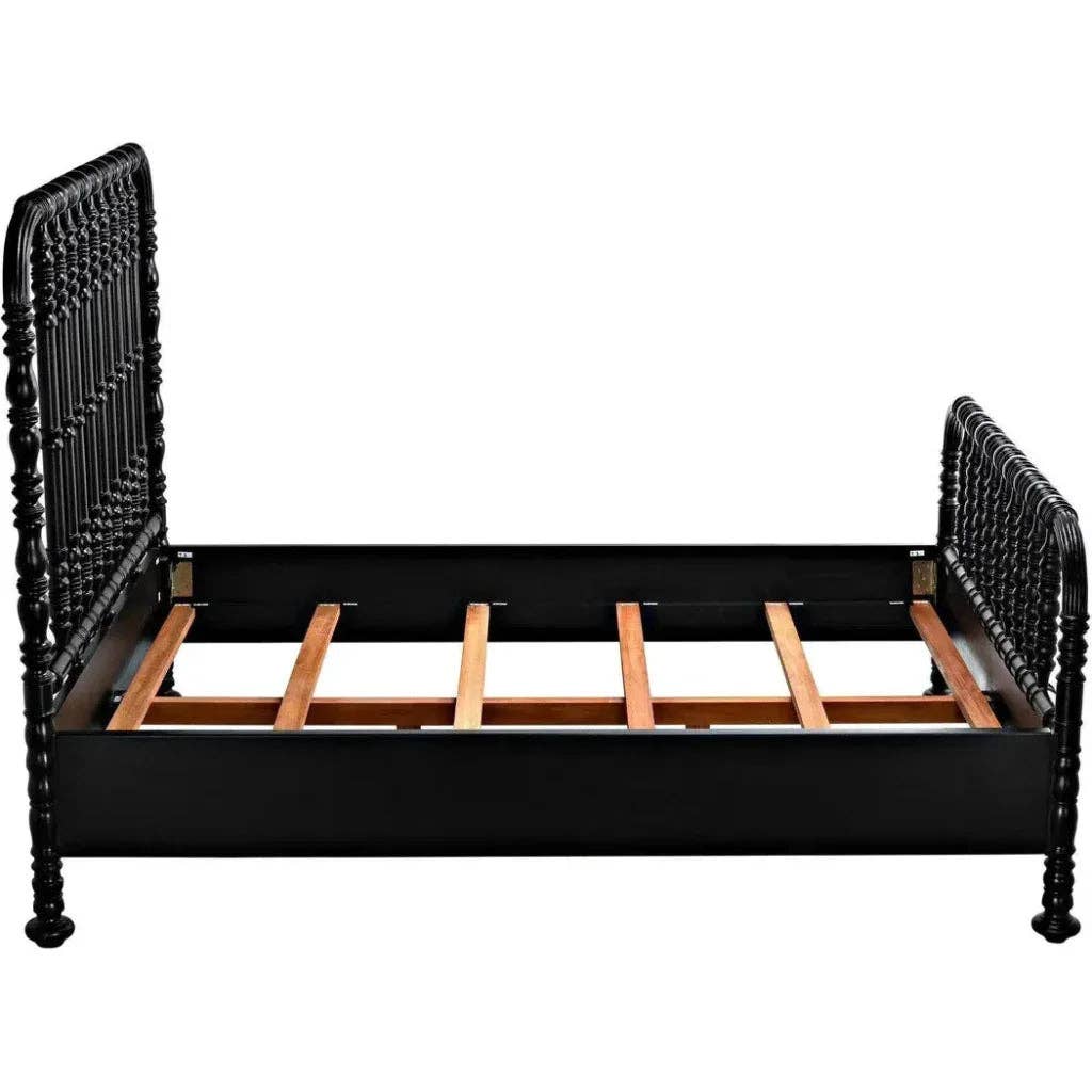 LOOMLAN - Wholesale Bed - Bachelor Black Wooden Bed Frame12