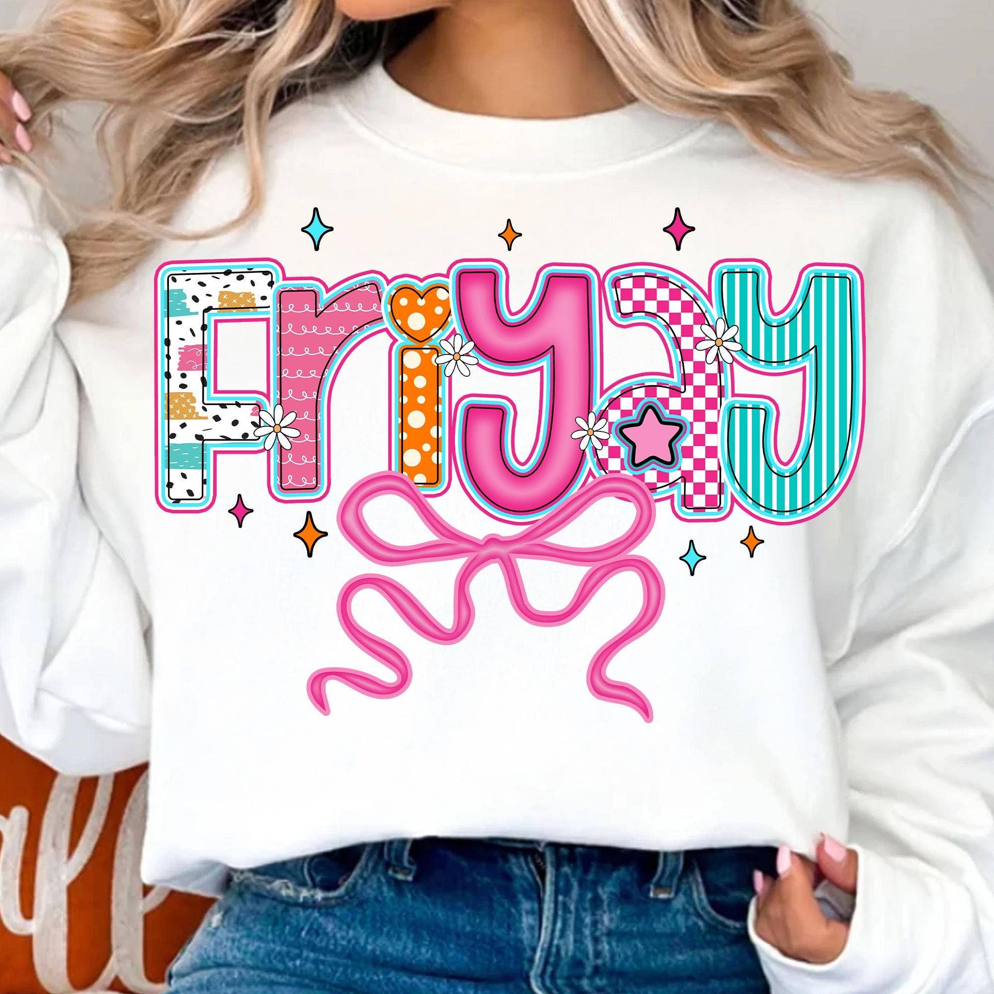 NVC Ecommerce LLC - Wholesale T-Shirt (Graphic) - Women's - Happy Fri-yay Shirt, Funny Friday Weekend Sweatshirt
0