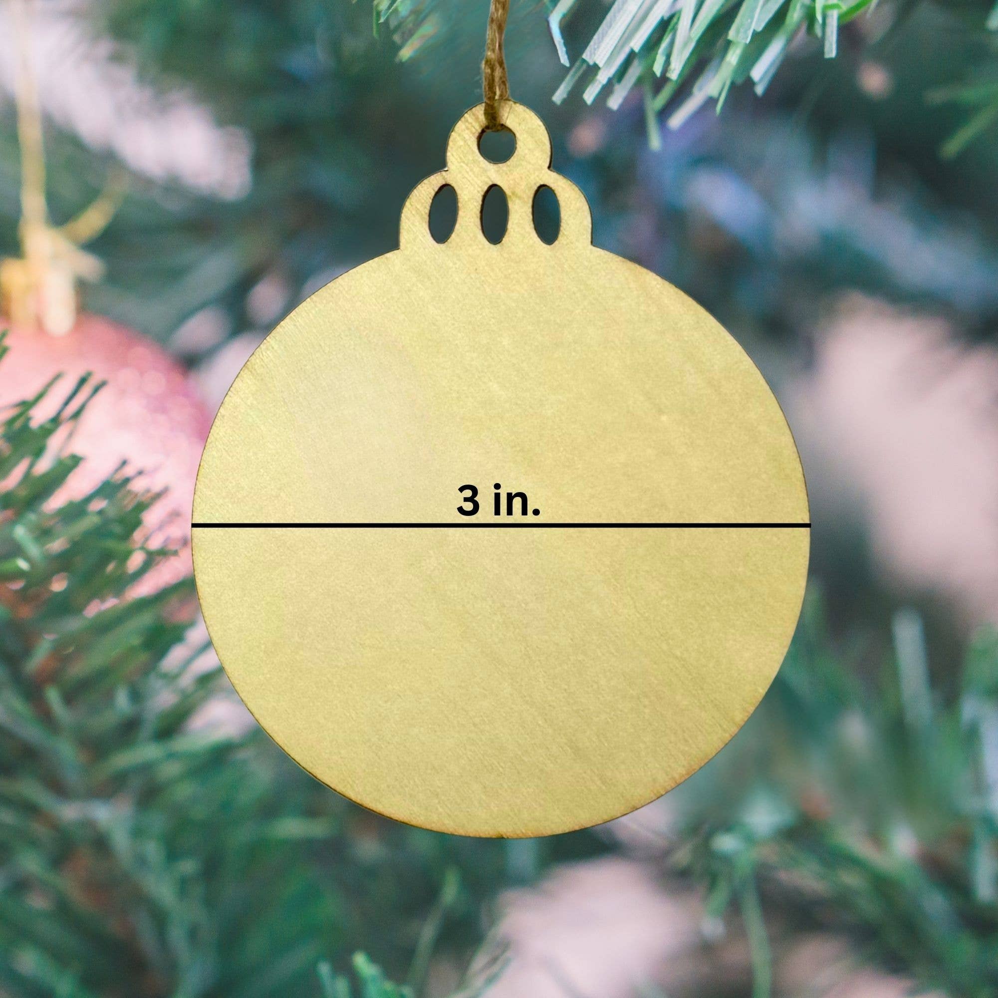 Mermaid of Hilton Head – wholesale Ornament – Merry Christmas from Maryland Wooden Ornament – 3" Round1