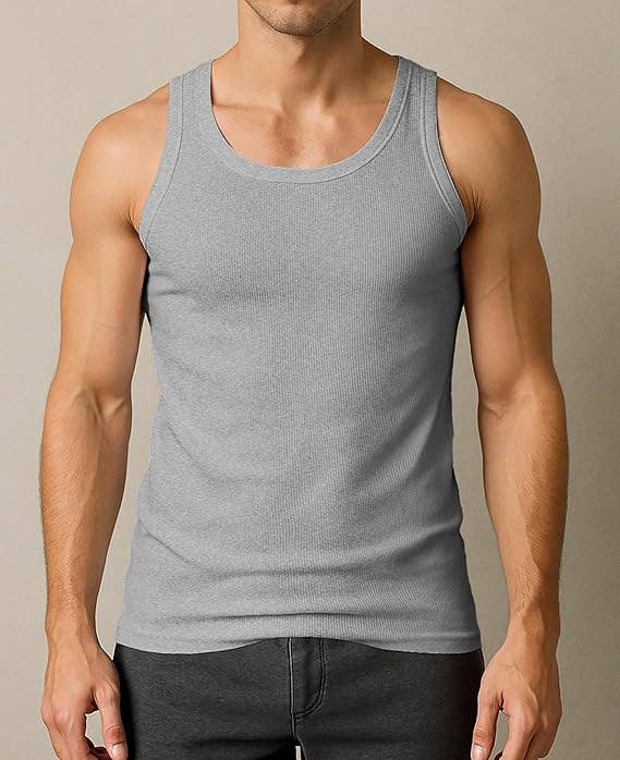 I-Wear Brands - Wholesale Tank Top - Men's - 12 Pack Men's 100% Cotton Ribbed Tank Top A-Shirt Undershirt11