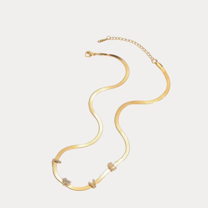 Galla Love Sparkling Zircon Necklace for wholesale by Petra Savage Jewelry