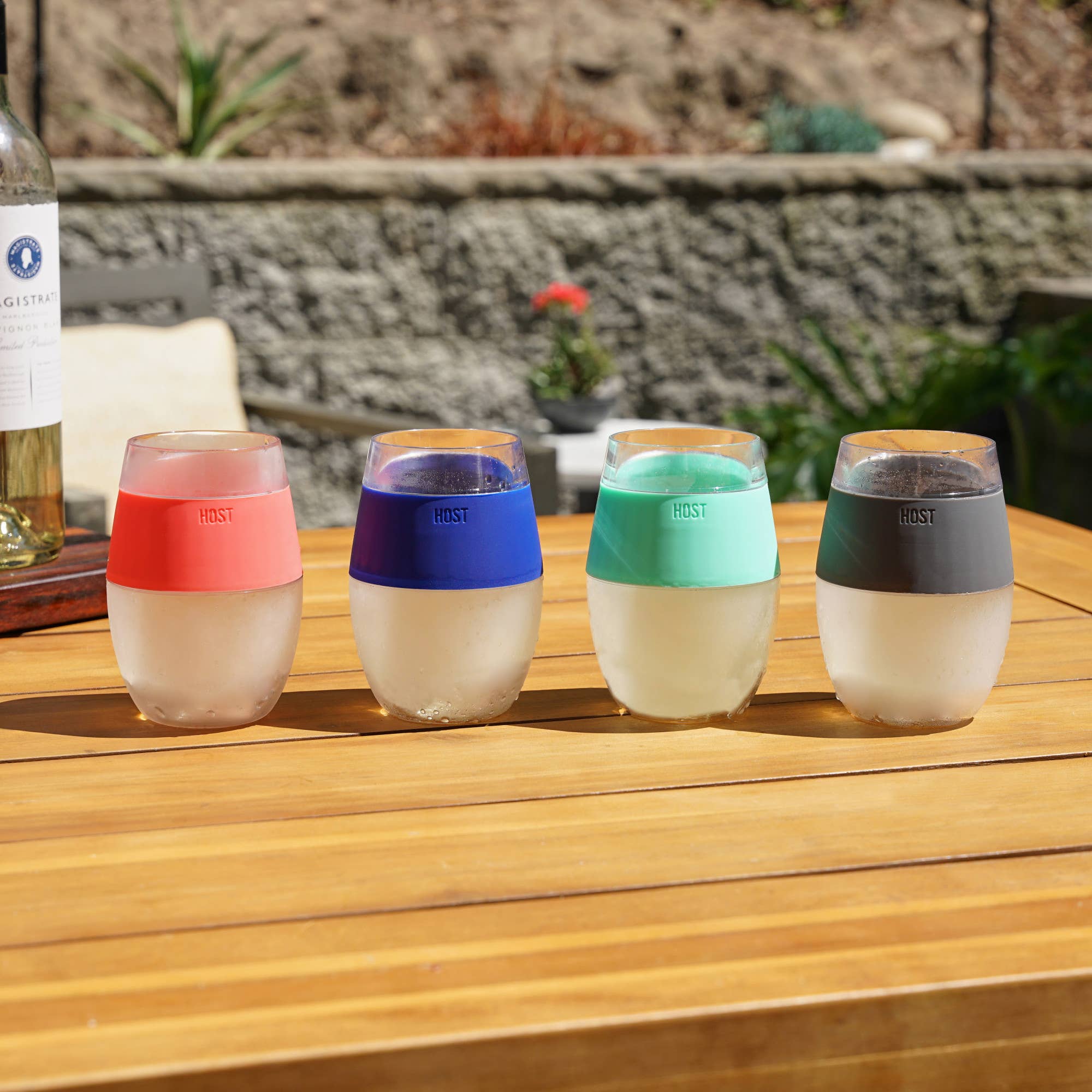 HOST - Wholesale Wine Glass - Wine FREEZE™ Cooling Cups in Asst Standard Colors Set of 42