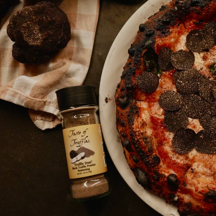 TASTE OF TRUFFLES - Wholesale Dried Spice Mix - Black Truffle Dust® Seasoning - Black Truffle Powder 2.47ozÂ