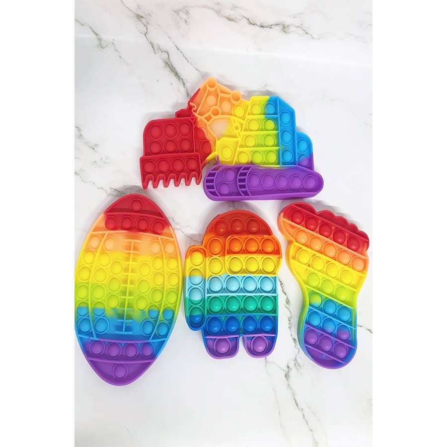 RAINBOW Boys Dream Push Pop Bubble Fidget Toy Set for wholesale on Faire