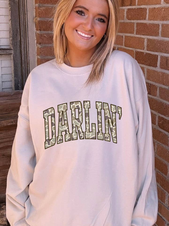 Camo Darlin’ Tees & Sweatshirts for wholesale by Ace of Grace