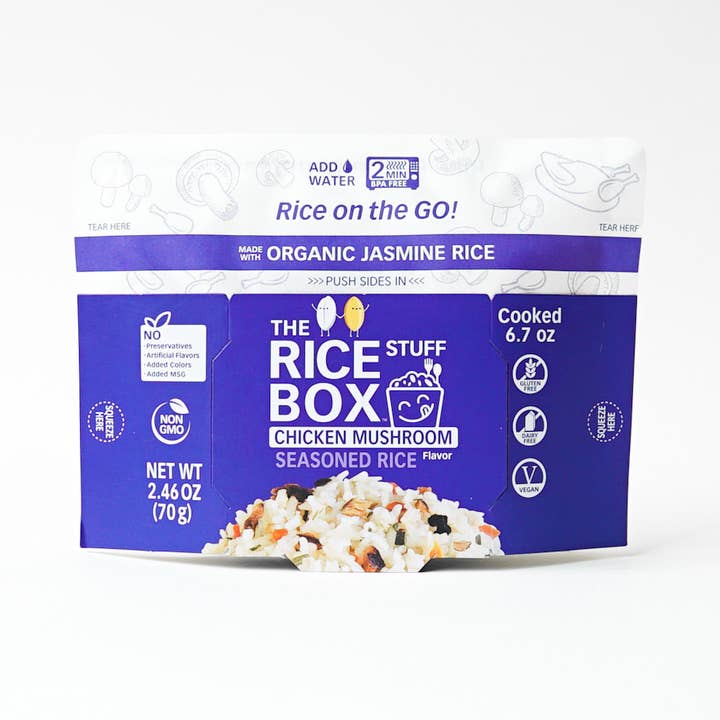 Floating Leaf Fine Foods - Vente Riz - Boîte de riz frit au poulet et aux champignons Instant Stuff de The Rice Stuff0