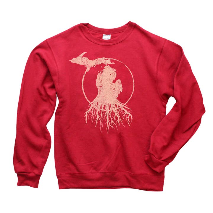 MI Roots - Unisex Crewneck Sweatshirt for wholesale by rooted in michigan