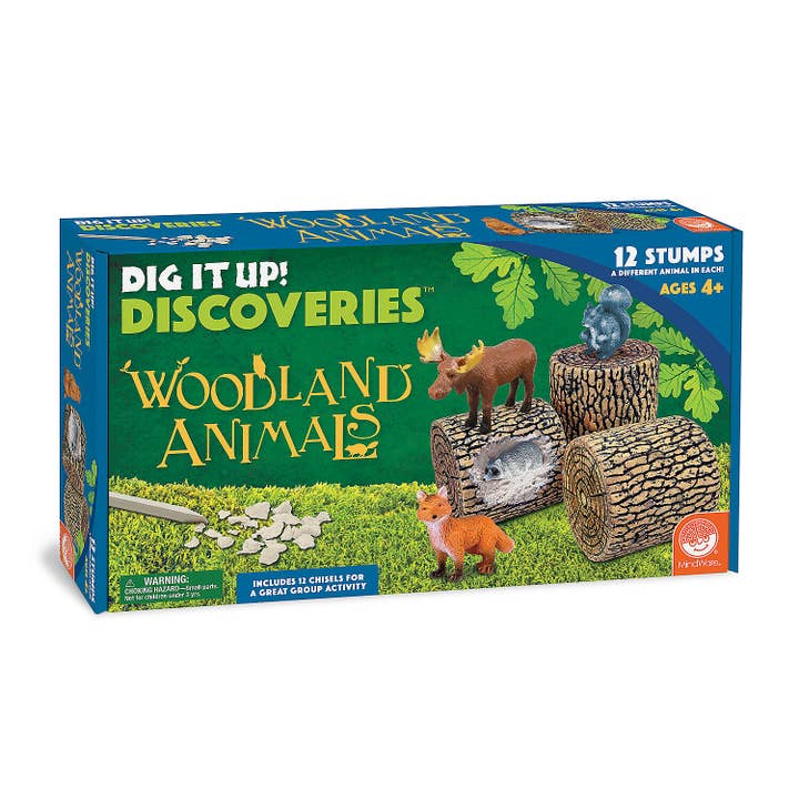 MindWare & Peaceable Kingdom - Wholesale Toy Set - Kids - Dig It Up!: Discoveries: Woodland Animals
