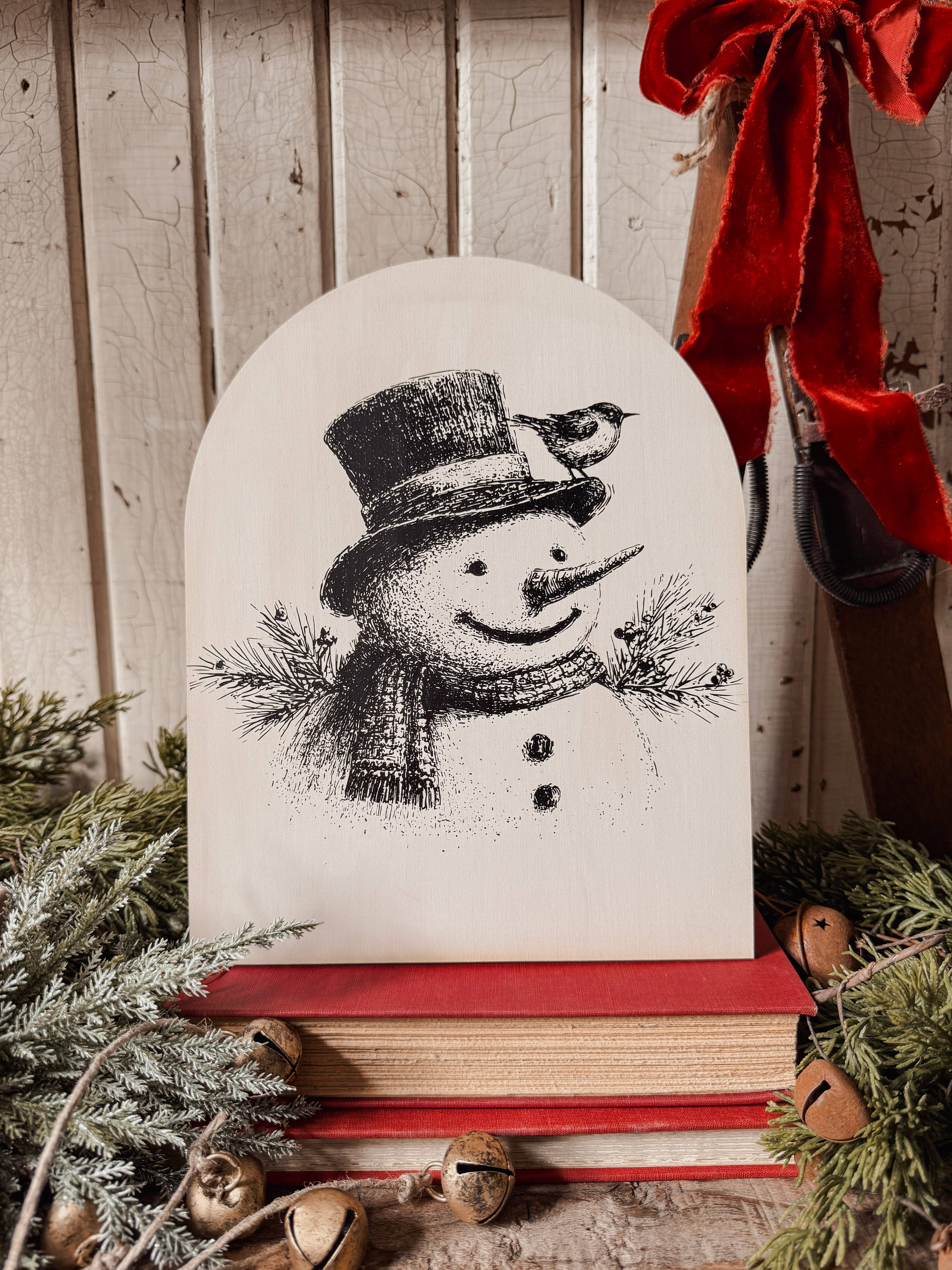 WillowBee Signs & Designs - Vente Pancarte - Enseigne en bois arqué de Noël pour étagère4