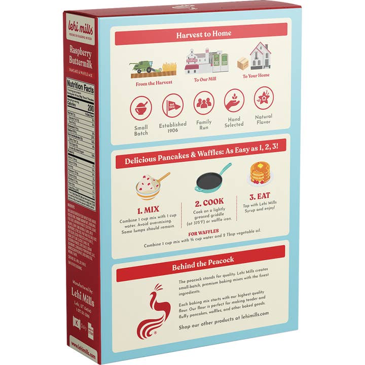 Lehi Mills - Wholesale Pannenkoekenmix - Pannenkoekmix met frambozen en karnemelk1