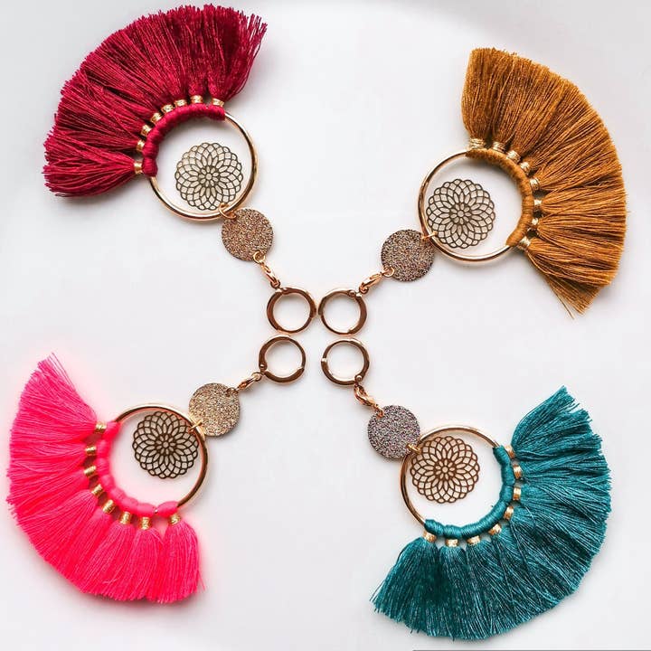 Boucles d'oreilles Thaïs pour la vente par La Chic Fille