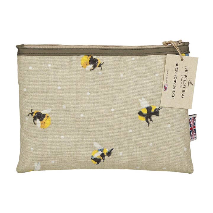 Accessory Pouch - Honey Bee for wholesale by The Wheat Bag Company