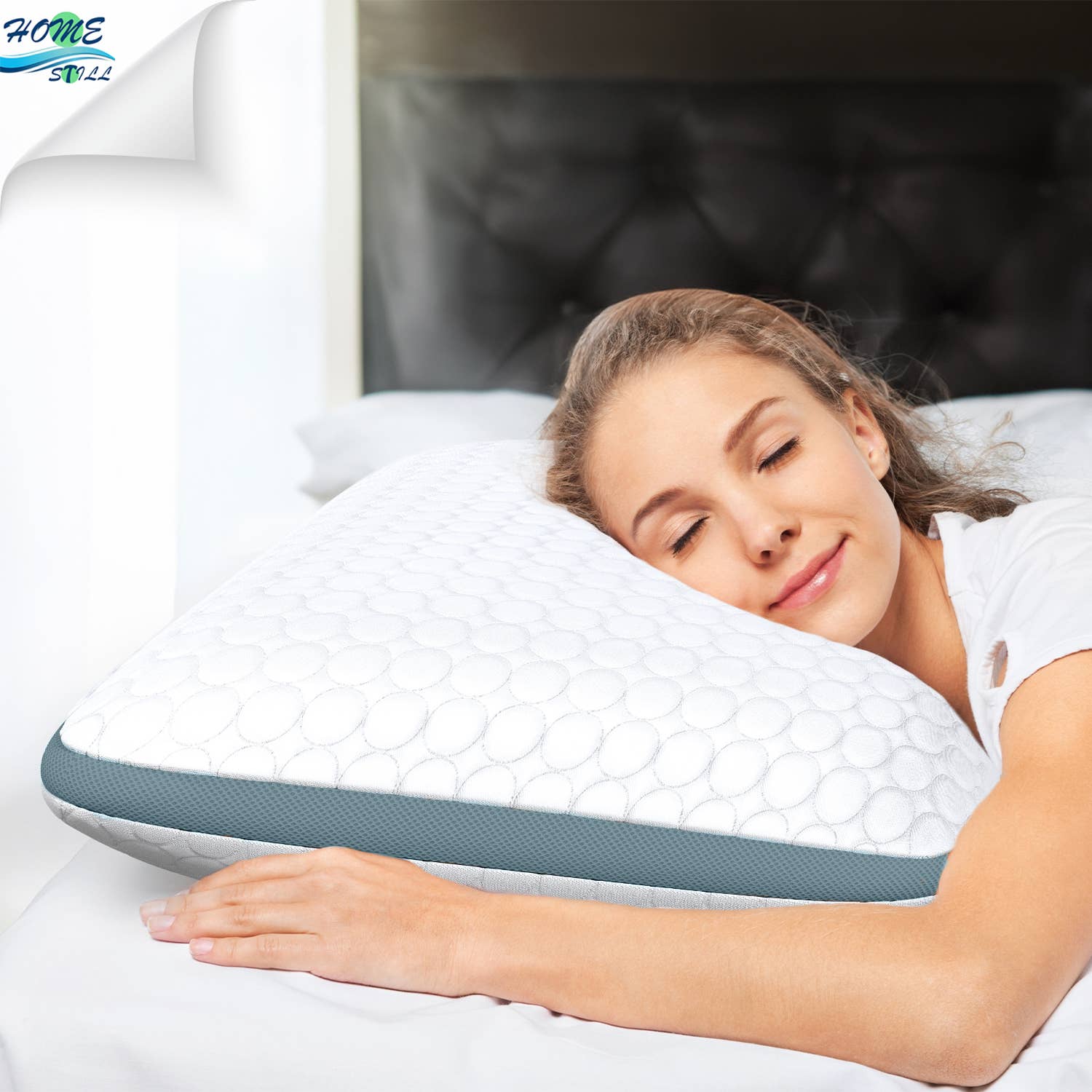 HOME STILL - Wholesale Bedding Pillow - Home Still Luxuruy Quilted Bed Pillow 50x70x10cm6