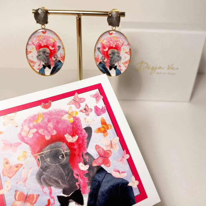 You Are In Love' Earrings for wholesale by Desja Vu