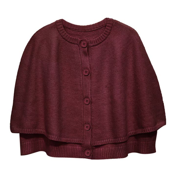 Sensibling Corp. - Venta al por mayor Poncho - Mujer - Capa Poncho de Punto Acogedor con Botones al Frente7