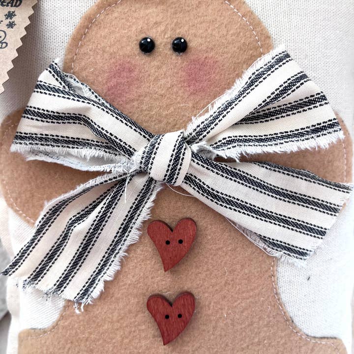 Kate + Em - Wholesale Christmas Decoration - Primitive Gingerbread Decorative Pillow - 10 Options5