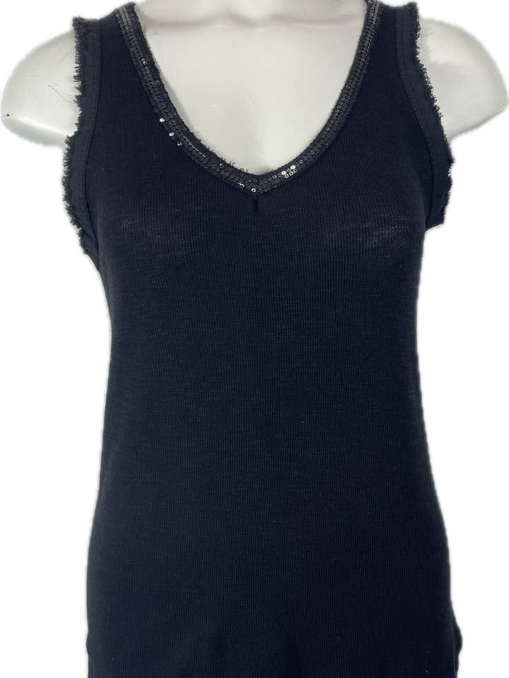 Marisima by Urban Mangoz - Wholesale Tank Top - Women's - Sequin V-Neck Tank Tops