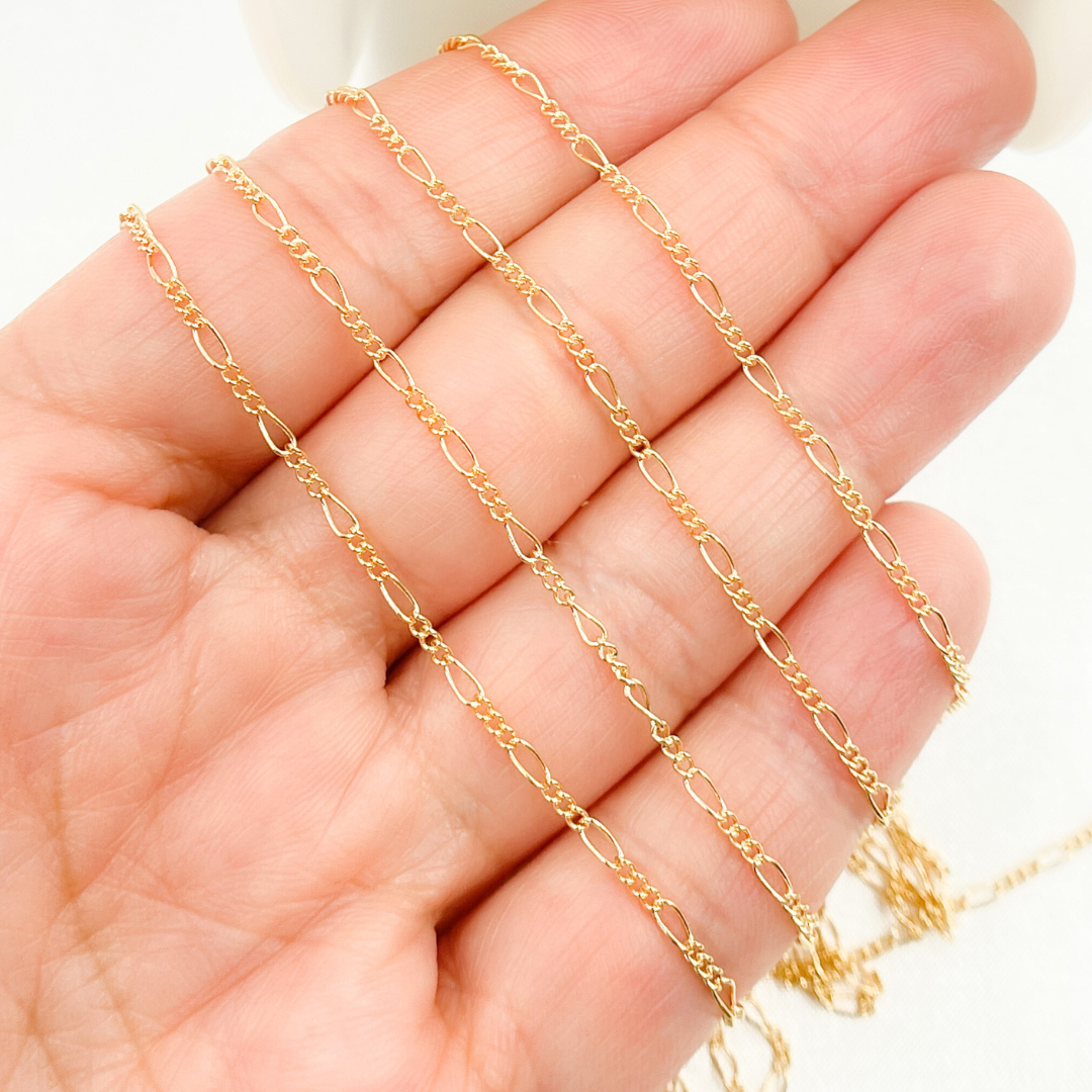 Tresor Jewelry Inc. - Wholesale Link & Chain Necklace - 1631CGF. 14k Gold Filled Figaro Chain3