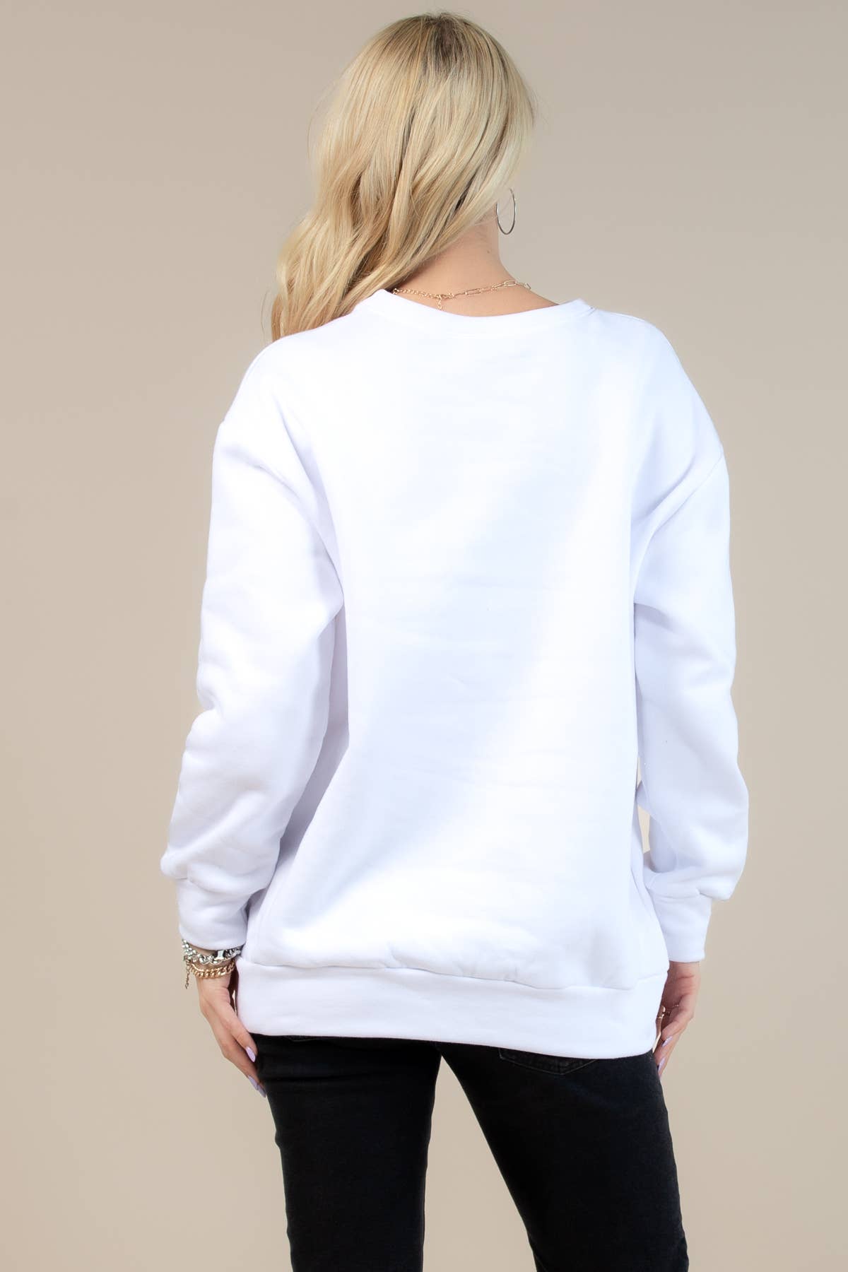 Nylon Apparel - Vente Sweat-shirt à imprimés – femme - T1005-6770-Sophia Sweat-shirt Imprimé Coupe Ample5