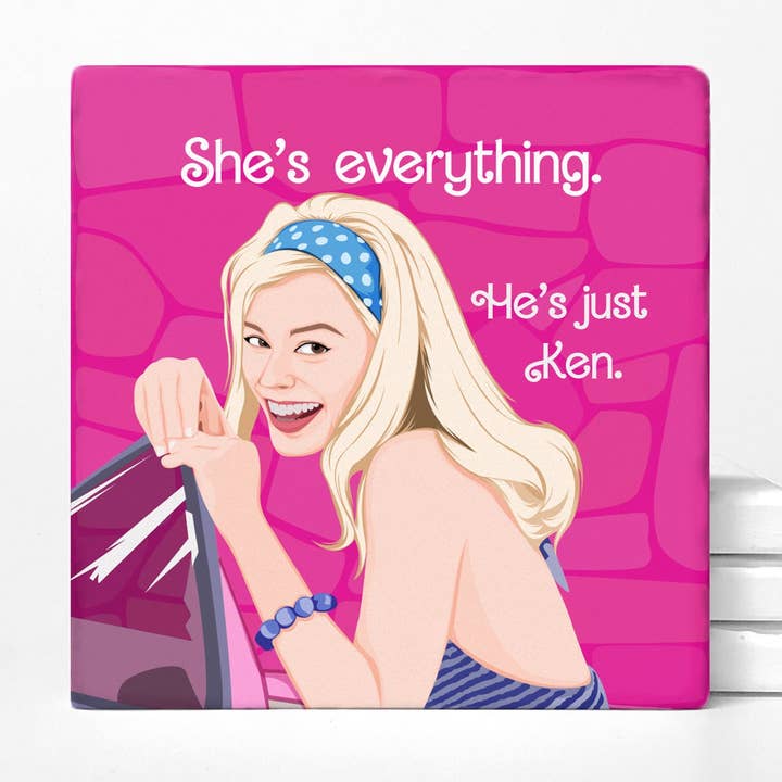 Versatile Coasters Canada - Wholesale Coasters - Barbie Themed Absorbent Ceramic Coasters0