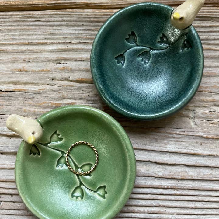 Bird Ring Dish & Jewelry Tray for wholesale by Tasha McKelvey