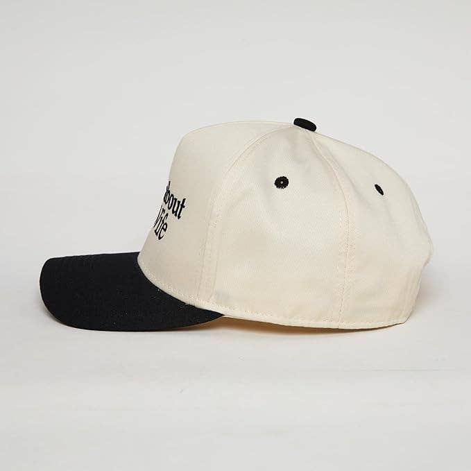 Funky Junque - Wholesale Baseball Cap - Unisex - Two Tone Cap - Sorry About My Wife - Black/Beige1