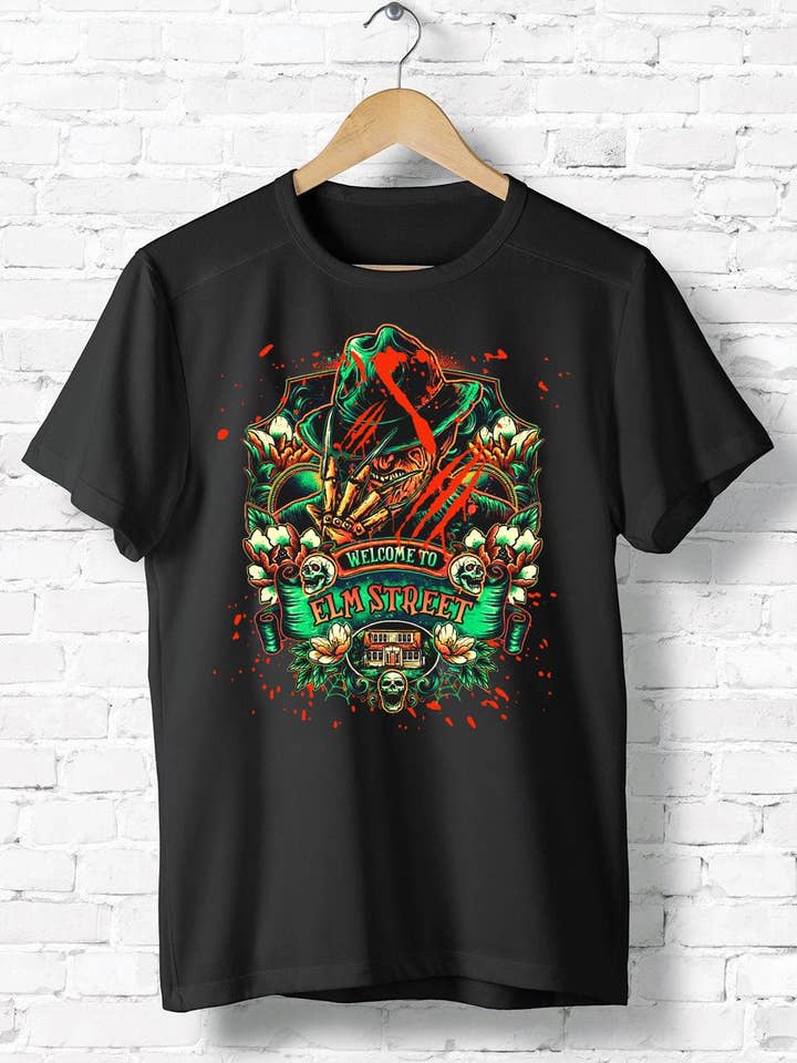 Welcome To ELM Street Shirt, Freddy Krueger Shirt for wholesale by iBuyCanvas