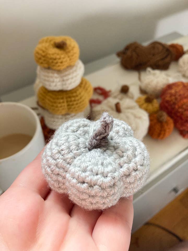 Baby Plush Pumpkins for wholesale by Handmade by Yarnbending