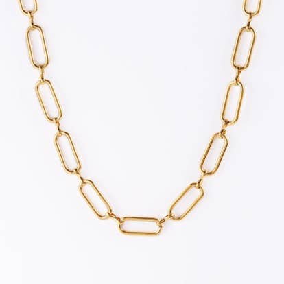 CAURINE - Wholesale Link & Chain Necklace - Trombone Chain