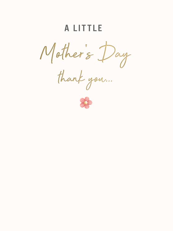 Muttertagskarte, Muttertag, Kleiner Dank für den Großhandel von Piccadilly Greetings
