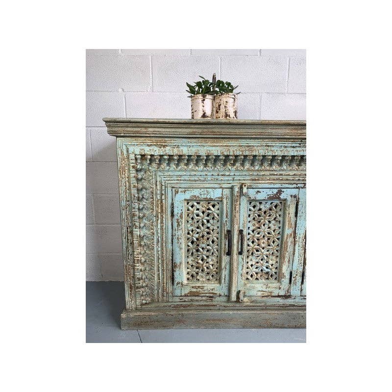 Paloma Black (Casa Natura Design, S.L.) - Wholesale Sideboard - Spectacular Detail On This Hand Carved Indian Wooden5