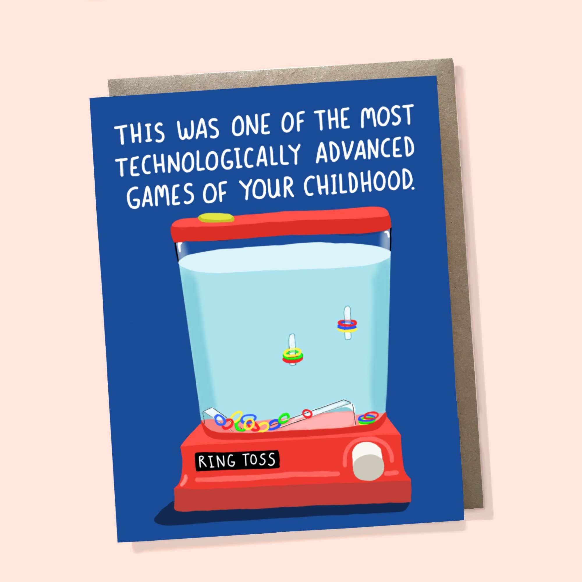 Bangs & Teeth - Wholesale Birthday Card - Ring toss game, funny birthday card, 80s card, 90s card0