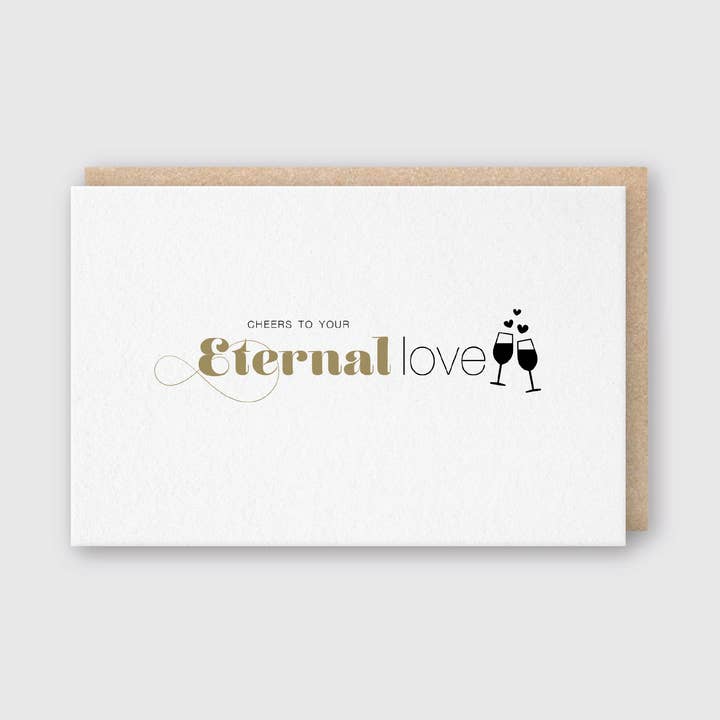 Pike Street Press - Wholesale Love Card - Cheers - Eternal Love Greeting Card