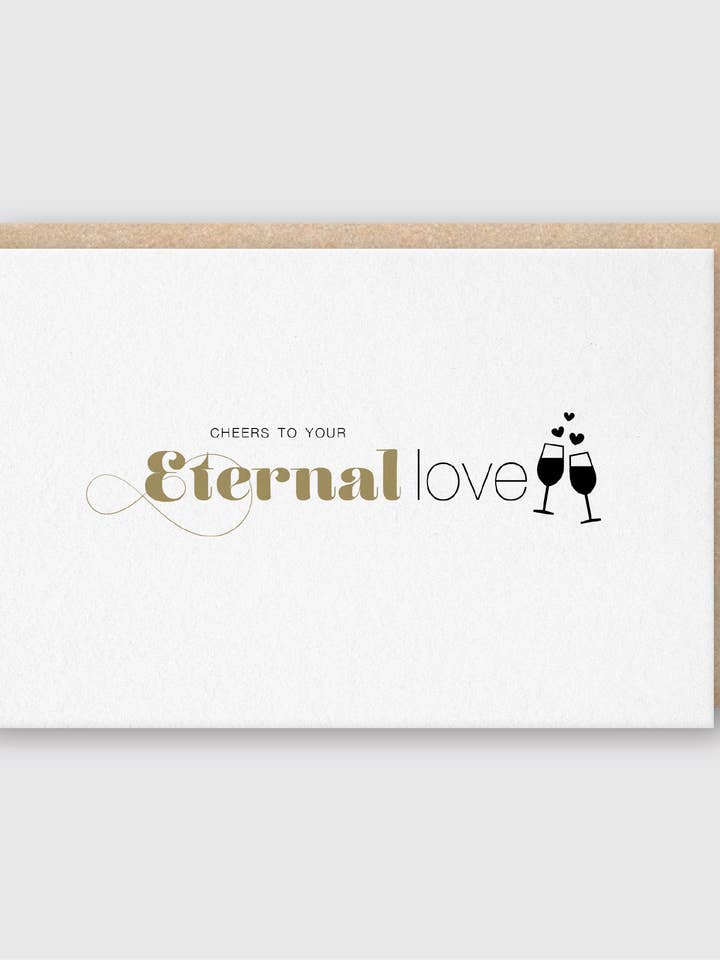 Skål - Evig Kärlek hälsningskort för wholesale av Pike Street Press