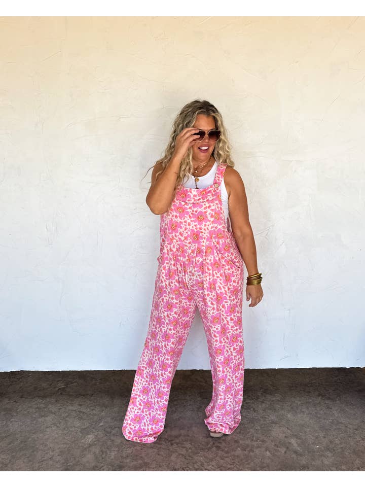 BLAKELEY - Wholesale Overalls - Women's - 2ND CUT- CASSIDY FLORAL BOHO OVERALLS6