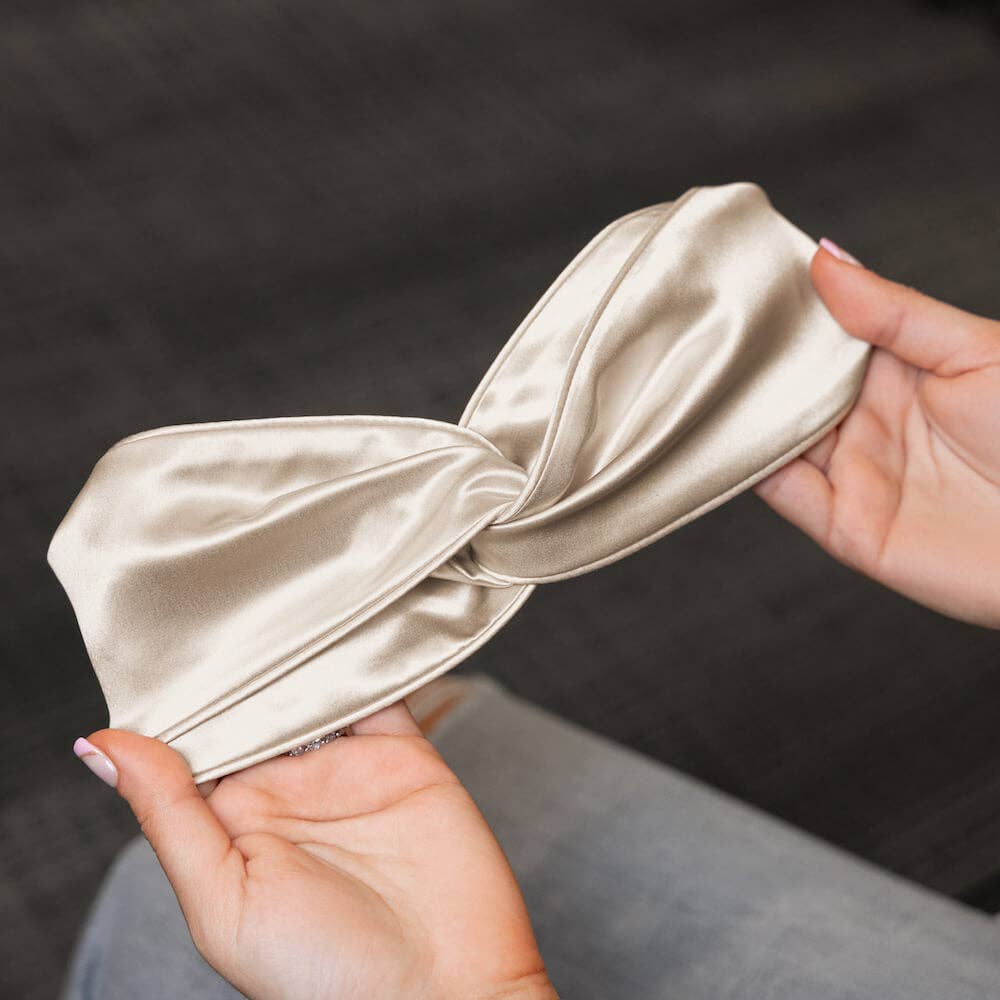 Blissy - Vente Bonnet de nuit – femme - Coiffe Blissy - Champagne6