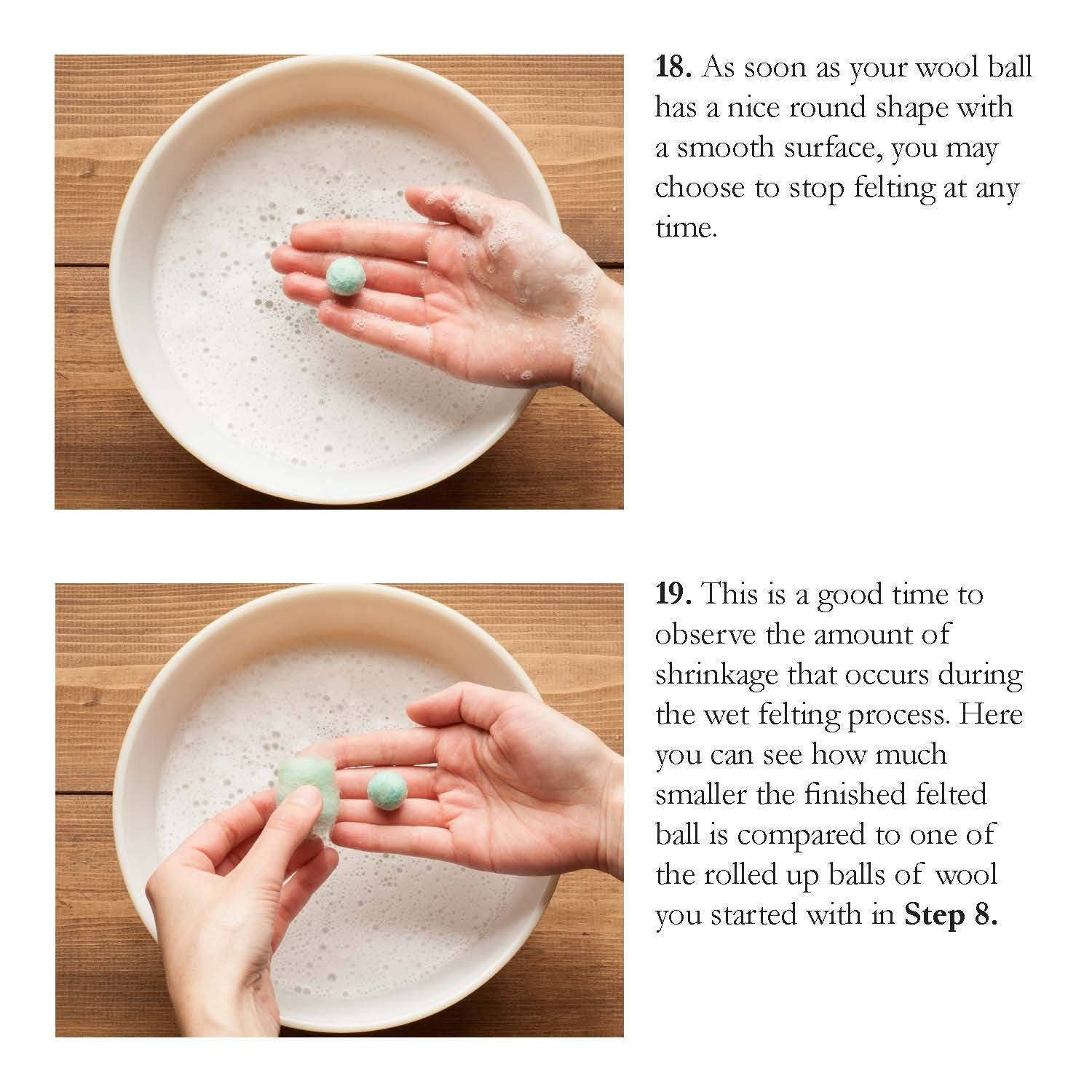 Grey Fox Felting - Wholesale DIY Craft Kit - Holiday Felted Acorn Kit - Wet Felting2