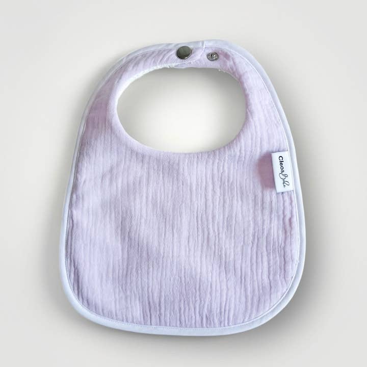 Waterproof Bib Classic - Lavender for wholesale by Cleo & Bebe