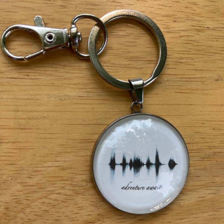 Porta-chaves Soundwave Aventura Aguarda – Aço Inoxidável por atacado de The Soundwave Booth