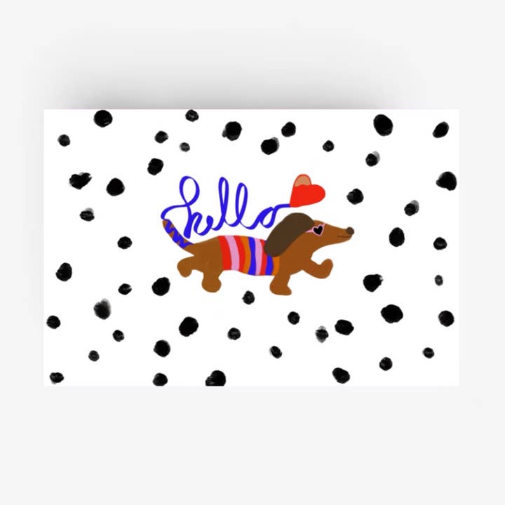 Hej seje gravhund * Postkort for engroshandel hos Ute Arnold / Hej.Ibiza