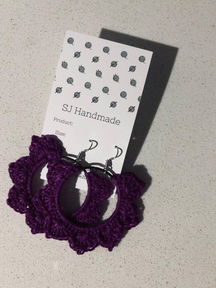 Cathedral hoop earrings for wholesale by SJ Handmade