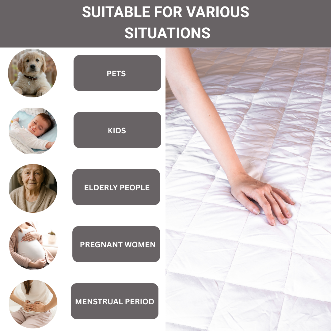 Orimono Elegance - Wholesale Mattress Pad/Protector - Quilted Waterproof Mattress Protector – Luxe, Breathable, 3