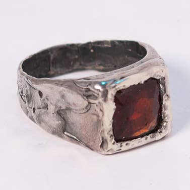 Garnet chevalier ring for wholesale by Arlo Haisek