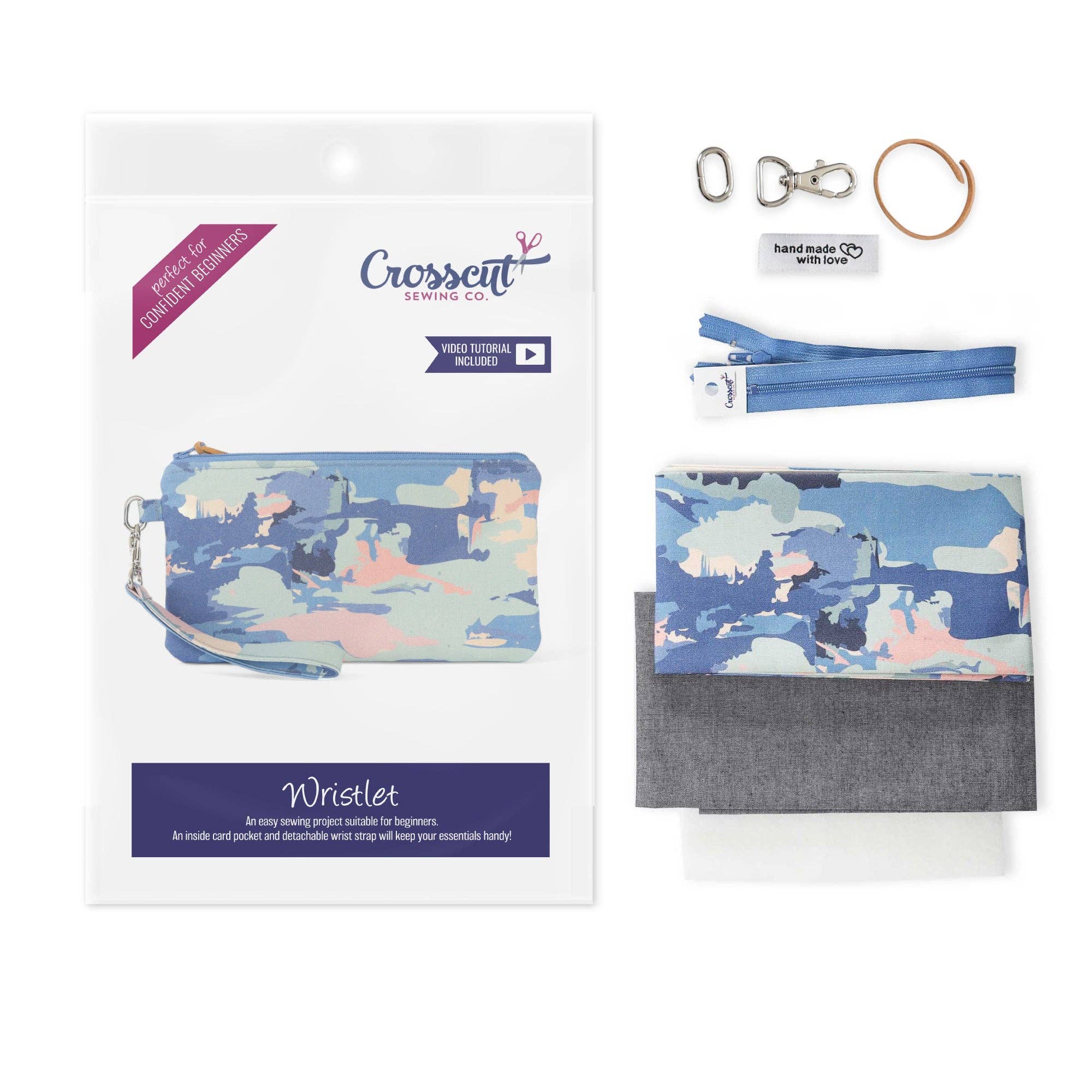 Crosscut Sewing Co. - Wholesale Craft Sewing Kit - Wristlet Sewing Kit - Adult Sewing Kit for Beginners41