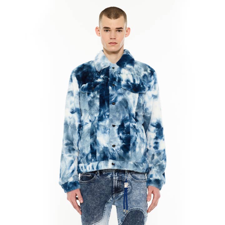 Casaco Polar Fleece Tipo II da Cult em Pêlo Sintético Azul Marinho por atacado de Cult of Individuality