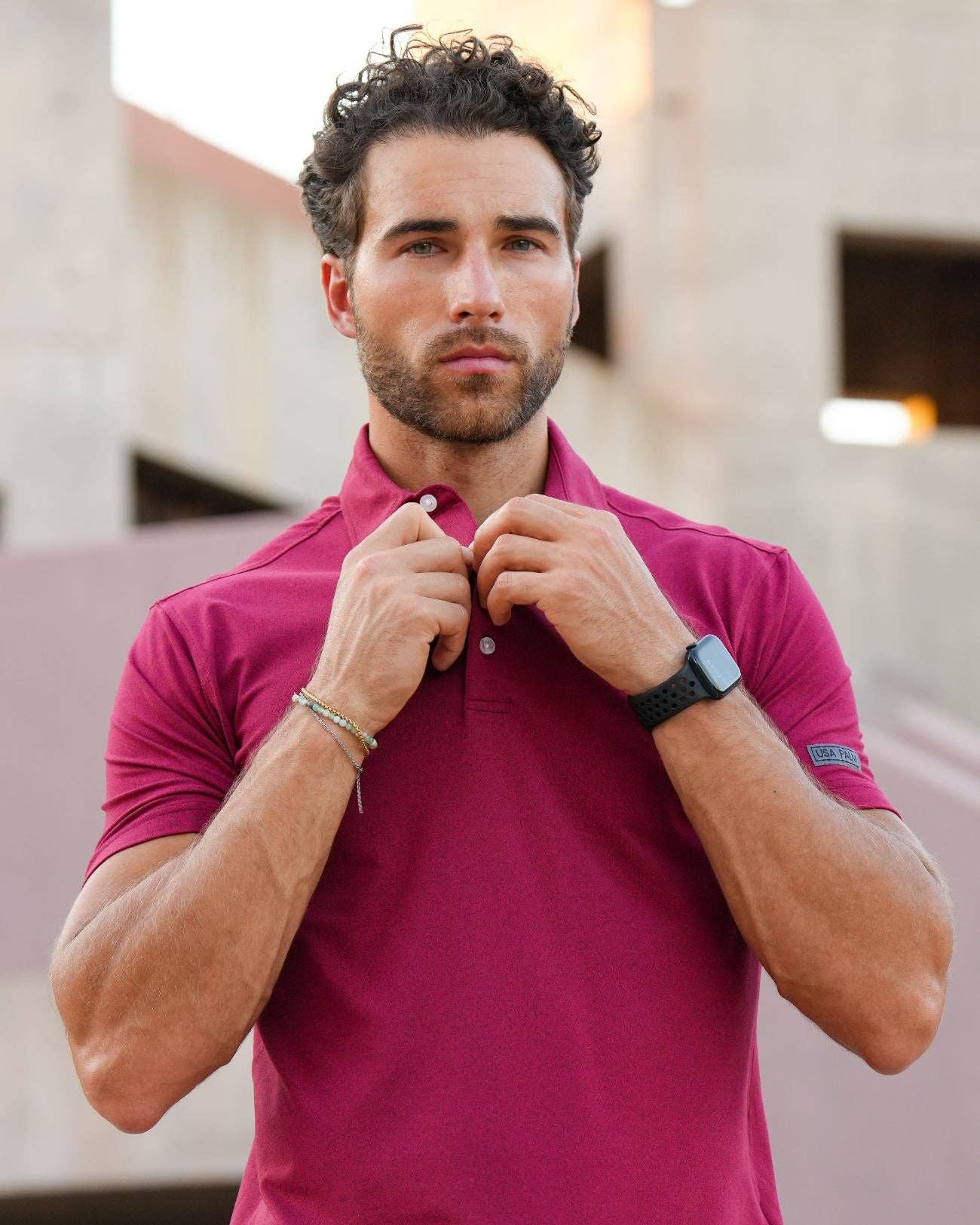 USA Palm - Wholesale Polo - Men's - Heathered Polo21