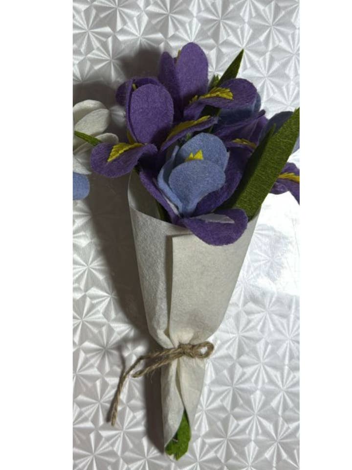 Petite Iris Bouquet for wholesale by Silk Road Bazaar